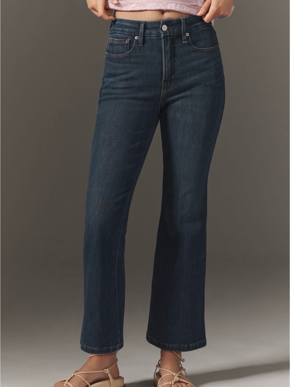 Good American Soft Tech Good Curve High Rise Straight Jeans - NWT - 26
